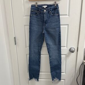 Good American Good Legs Size 24 Raw Hem